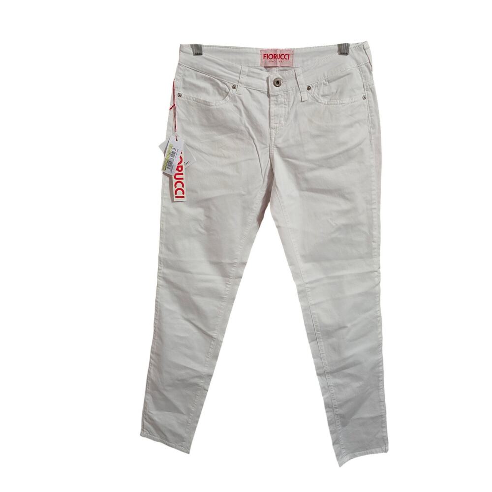 Fiorucci White Denim Italian Designer‎ Skinny Jeans Size 29